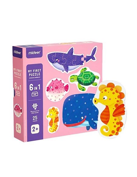 Mideer παζλ My first puzzle series 6 σε 1 "Magic ocean" 25τμχ