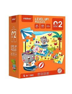 Mideer παζλ 4 σε1 - Level Up 2 "Seasons" 9,12,16 - 20τμχ