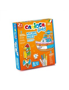 Carioca Baby Coloring Puzzle με Οχήματα