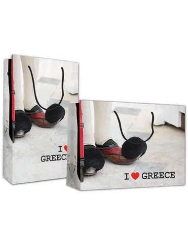 Next χάρτ. τσάντα Υ24x23x10 "I love Greece "