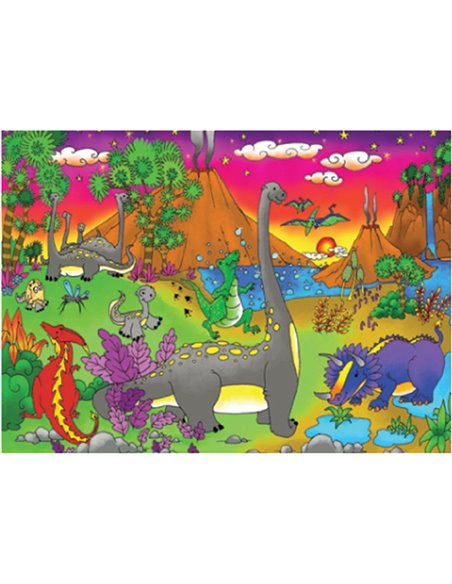 Next παζλ "Ο κόσμος των δεινοσαύρων" 35x50εκ. 48 τεμαχίων