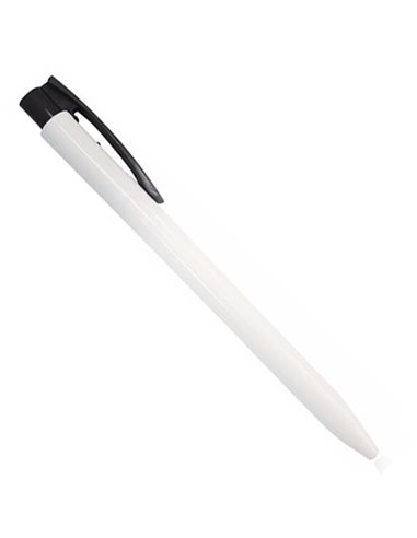 Ark στυλό διαρκείας λευκό  με κλιπ μαύρο 0,8mm