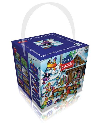 Next παζλ "Σκι στο βουνό" 35x50εκ. 48 τεμαχίων.