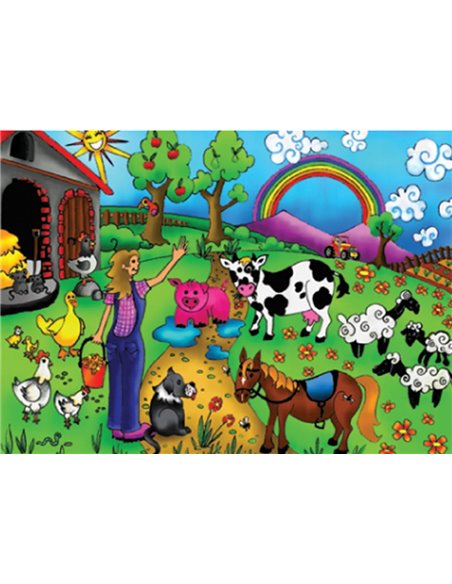 Next παζλ "Η ζωή στο αγρόκτημα" 35x50εκ. 48 τεμαχίων