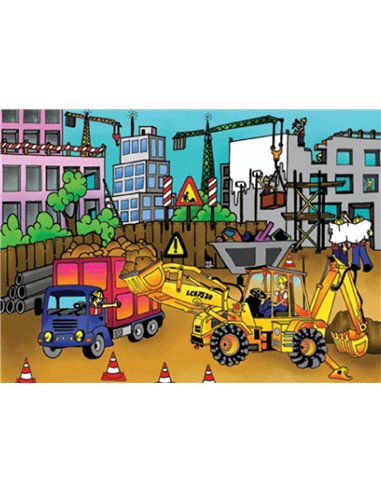 Next παζλ "Το εργοτάξιο" 35x50εκ. 48 τεμαχίων