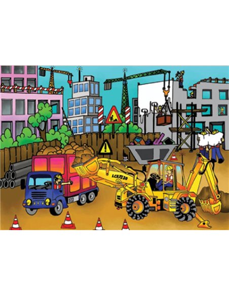 Next παζλ "Το εργοτάξιο" 35x50εκ. 48 τεμαχίων