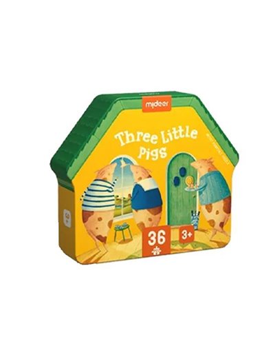 Mideer παζλ "Τα τρία Γουρουνάκια" 36 τεμαχίων