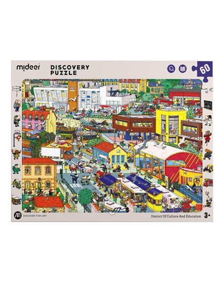 Mideer παζλ Discovery - Πόλη-πολιτισμός 60 τεμαχίων