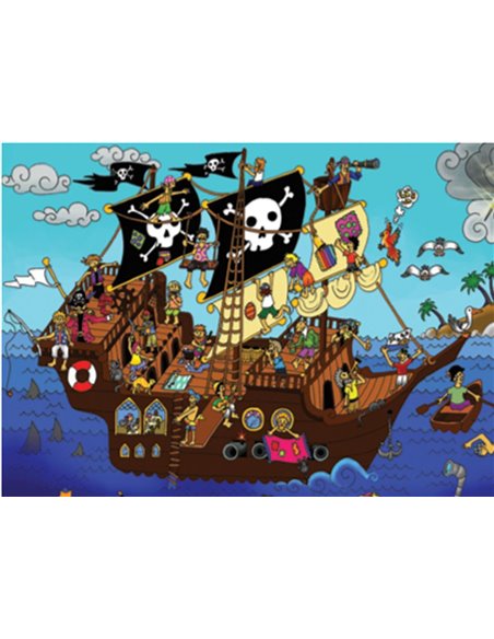 Next παζλ "Το καράβι των πειρατών" 35x50εκ. 48 τεμαχίων