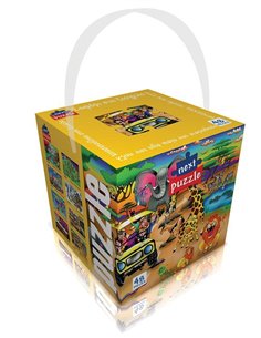 Next παζλ "Σαφάρι στη ζούγκλα" 35x50εκ. 48 τεμαχίων