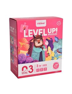 Mideer παζλ 3 σε 1 - Level Up 3 "Princess Fate" 24,30 - 35τμχ