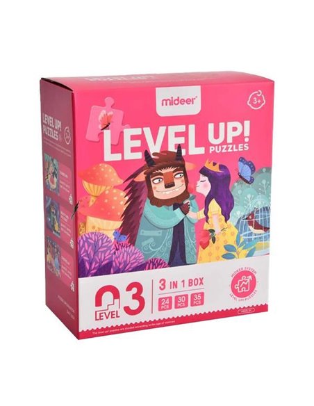 Mideer παζλ 3 σε 1 - Level Up 3 "Princess Fate" 24,30 - 35τμχ