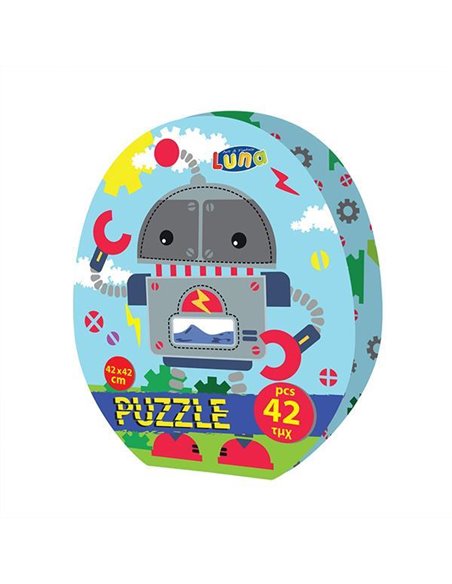 Luna παζλ Ρομποτάκι, 42 τεμ., 42x42εκ.