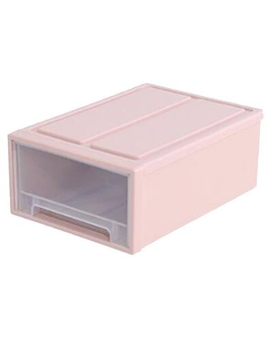 Κουτί αποθήκευσης στοιβαζόμενο ροζ Υ17,5 x42x32,5εκ.