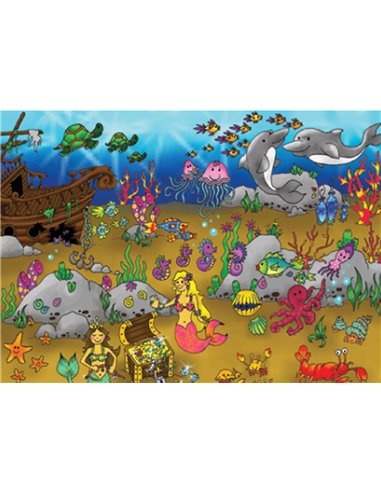 Next παζλ "Ο θησαυρός του βυθού" 35x50εκ. 48 τεμαχίων