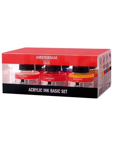 Talens Amsterdam acrylic ink 30ml, 6χρωμάτων