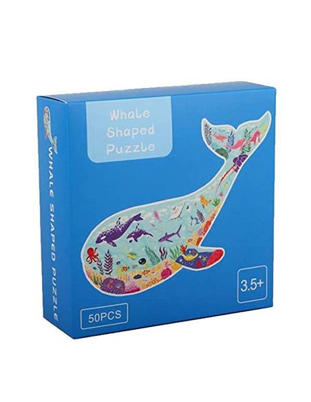 Παζλ "Φάλαινα" με κοπτικο, 49x36εκ., 50 τεμαχίων