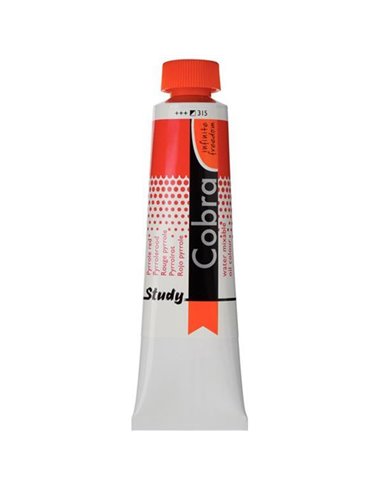 Talens Cobra Study water mixable oil 315 pyrrole red 40ml.