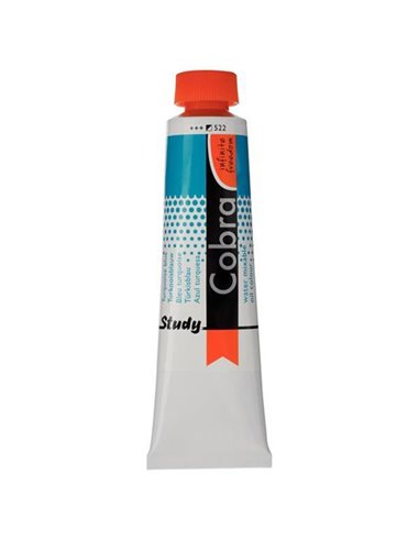 Talens Cobra Study water mixable oil 522 turq. blue 40ml.