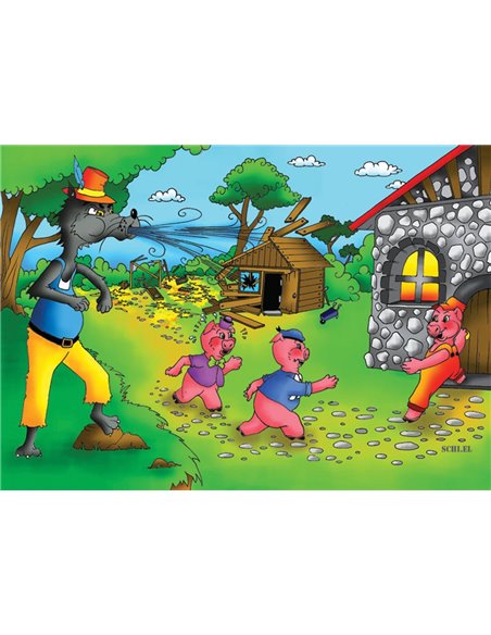 Next παζλ "Τα 3 γουρουνάκια" 25x35εκ. 30 τεμαχίων