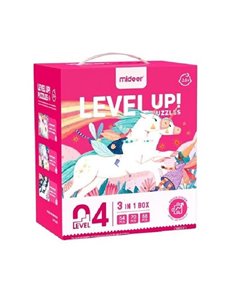 Mideer παζλ 3 σε 1 - Level Up 4 "Unicorn" 54,70 - 88τμχ