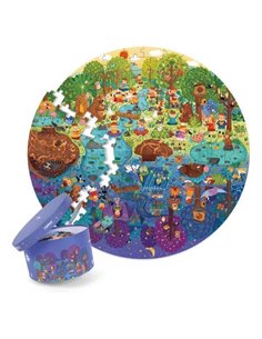 Mideer παζλ με κοπτικό "Μια μέρα στο δάσος" 150 τεμαχίων