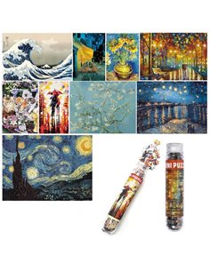 Παζλ σε διάφανο σωλήνα 150 τμχ 10x15εκ. κοκτέηλ 9 σχέδια