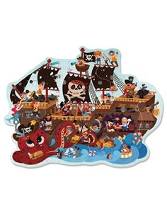 Mideer παζλ με κοπτικό "Πειρατικό καράβι" 142 τεμαχίων