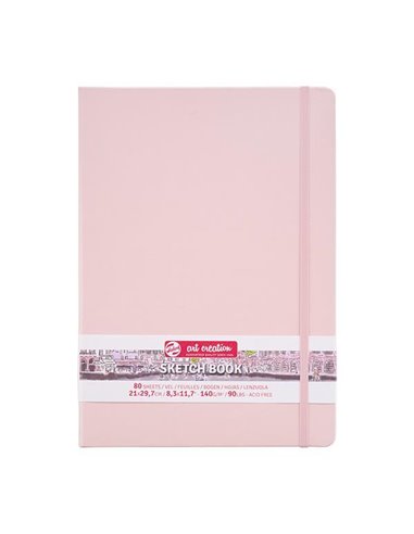 Talens Sketch book ροζ 80φυλ. 21x30εκ. 140 γρ.