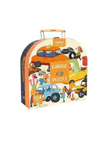 Mideer παζλ σε βαλιτσάκι "My garage" 104 τεμαχίων