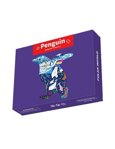 Παζλ "Πινγκουίνος" με κοπτικο, 31x34εκ., 100 τεμαχίων