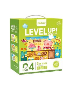 Mideer παζλ 3 σε 1 - Level Up 4 "Town" 54,70 - 88τμχ