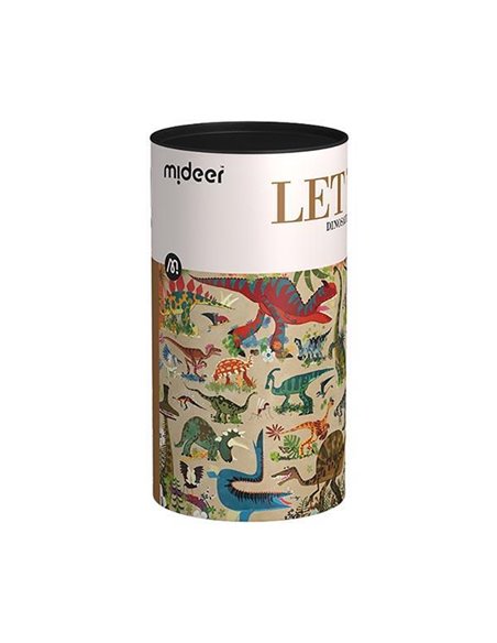 Mideer παζλ Let's Learn - Δεινόσαυροι 126 τεμαχίων