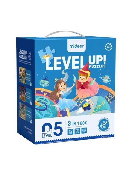 Mideer παζλ 3 σε 1 - Level Up 5 "Fairy Tale World" 99,120 - 140τμχ