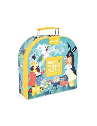 Mideer παζλ σε βαλιτσάκι "Tales Parade" 104 τεμαχίων