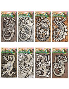 Αυτοκόλλητο παζλ "Απολίθωμα δεινοσαύρου" διαφορ. σχέδια