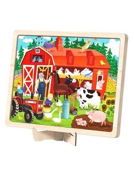 Mideer παζλ ξύλινο "Farm Cottage" 48τμχ