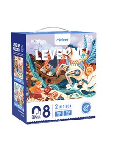 Mideer παζλ 2 σε 1 - Level Up 8 "Magic book and Fairy Tale" 280 - 330 τμχ