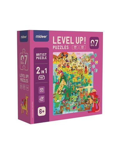 Mideer παζλ 3 σε 1 - Level Up 7 "Artists series" 208 - 252 τμχ