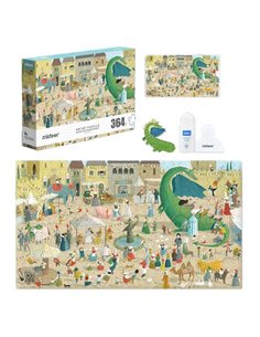 Mideer παζλ Artist - Iππότες και δράκοι 364 τεμαχίων με pin