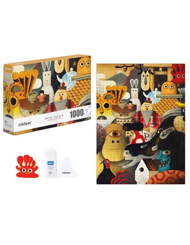 Mideer παζλ Artist - Japanese Monsters 1000 τεμαχίων με pin