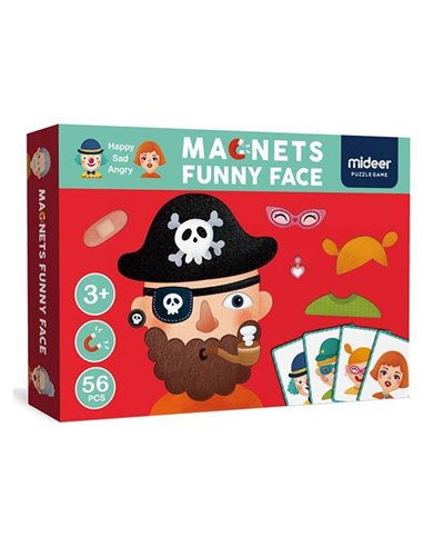 Mideer μαγνητικό παζλ "Funny Face" 56τμχ