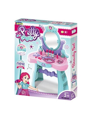 Luna Σετ Ομορφιάς με φως και ήχο, 43,5x9,5x54εκ.