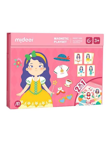 Mideer μαγνητικό παζλ 2 σε 1 "Sweet Girl" 71τμχ