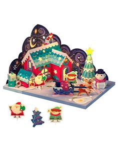 Mideer origami kit "Χριστουγεννιάτικο σπιτάκι"