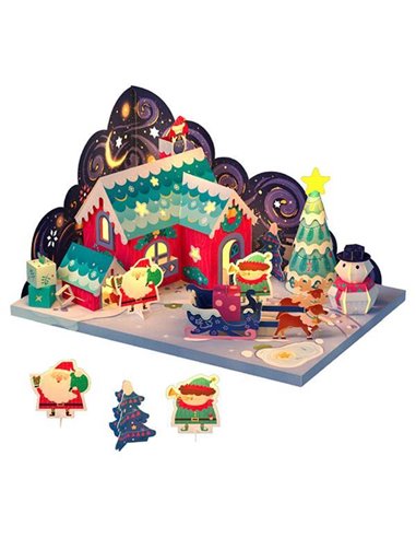 Mideer origami kit "Χριστουγεννιάτικο σπιτάκι"