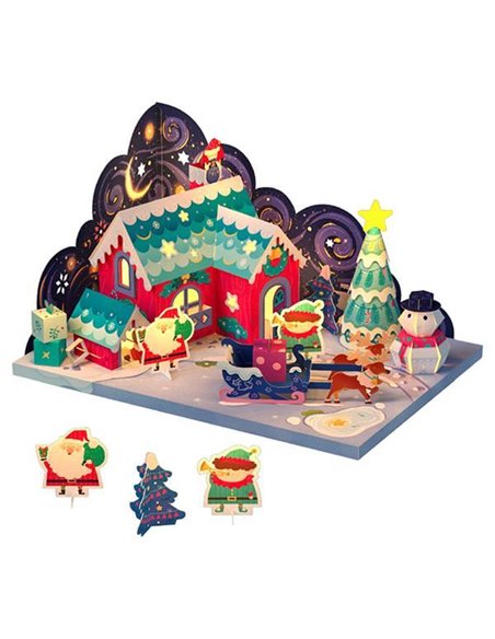 Mideer origami kit "Χριστουγεννιάτικο σπιτάκι"