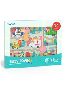 Mideer μαγνητικός λαβύρινθος "Busy Town"