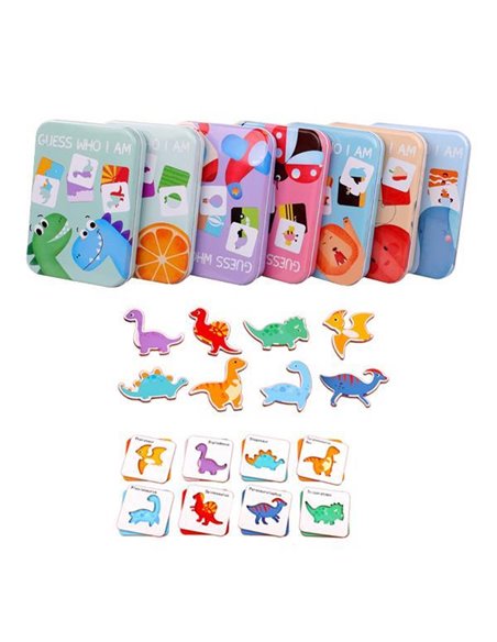 Επιτραπέζιο με κάρτες "Μάντεψε ποιός είμαι" σε μεταλλικό κουτί 16,8x12xΥ2,8εκ.