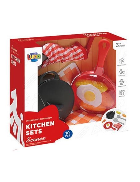 Luna σετ με κουζινικά 10 τεμ. Υ25x25,5x10εκ.